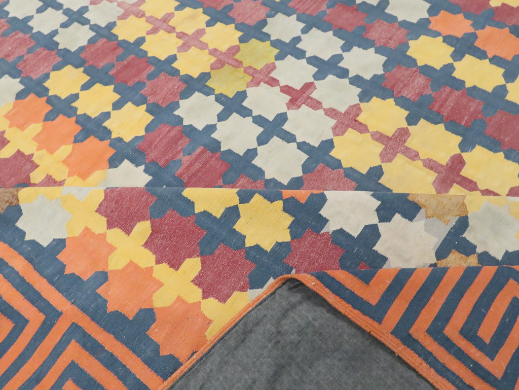 Vintage Indian Dhurrie, No.29351 - Staging