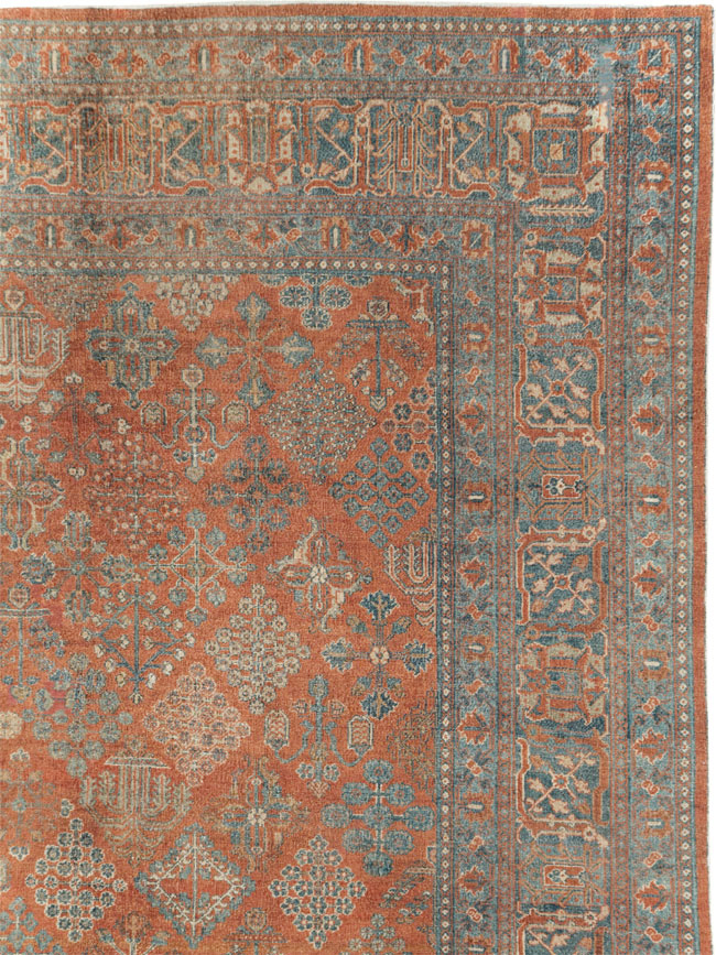 Antique Persian Joshegan Large Room Size Carpet, No.29352 - Staging