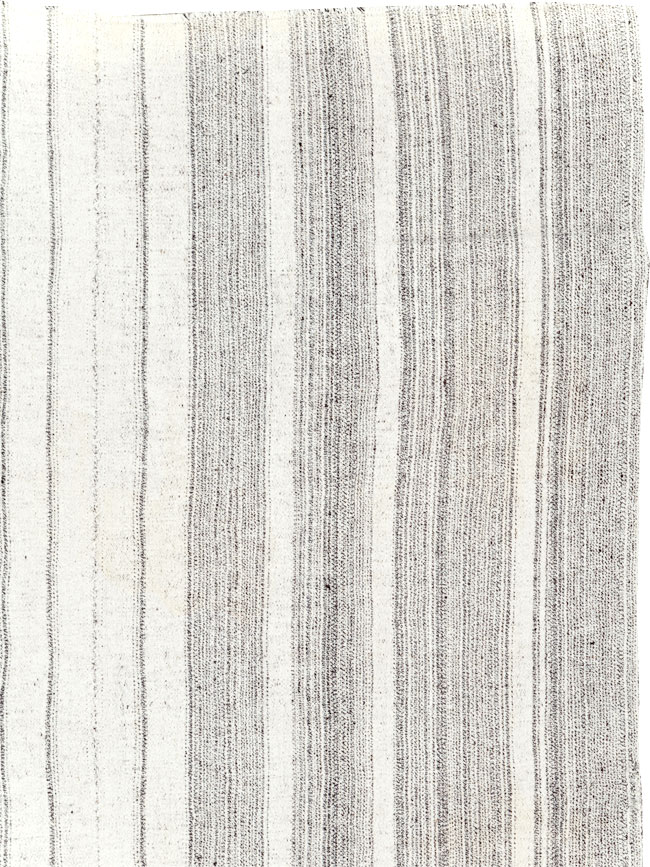 Vintage Turkish Flatweave Kilim Room Size Carpet, No.29354 - Staging