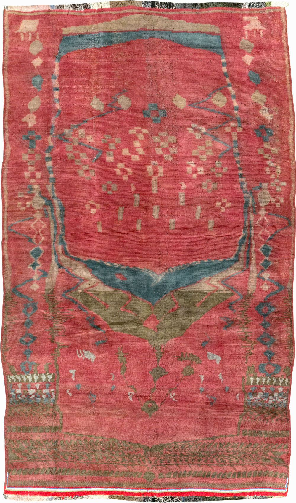 Vintage Persian Gabbeh Tribal Accent Rug, No.29359 - Staging