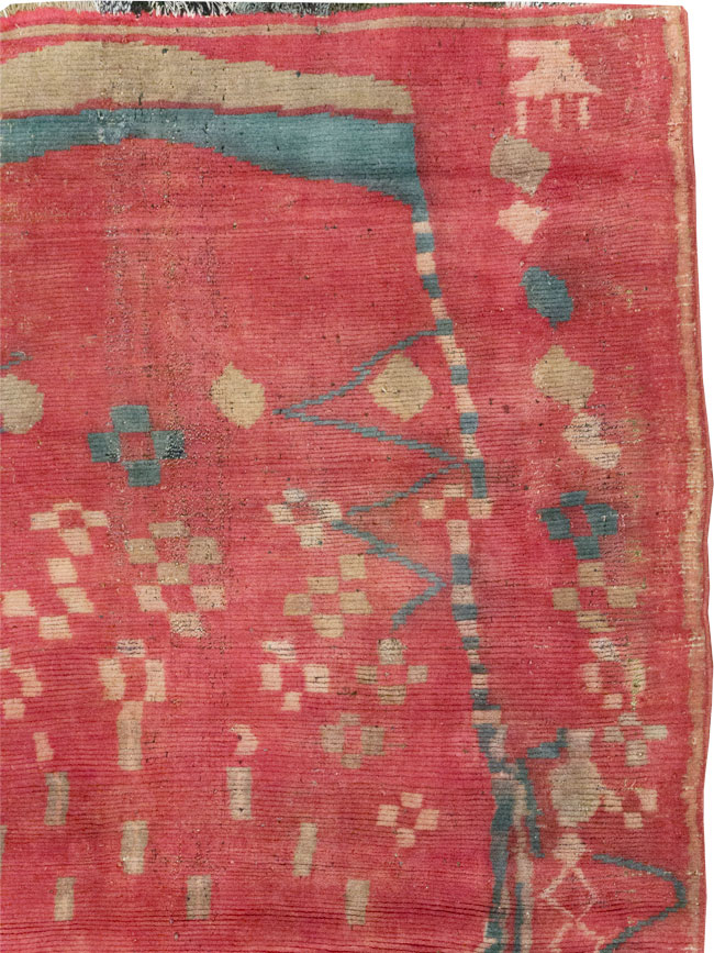 Vintage Persian Gabbeh Tribal Accent Rug, No.29359 - Staging