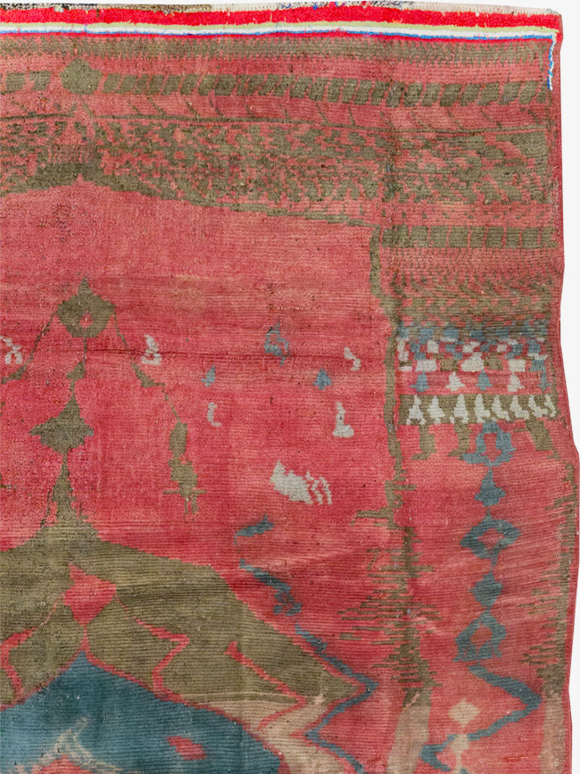 Vintage Persian Gabbeh Tribal Accent Rug, No.29359 - Staging