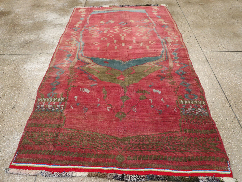 Vintage Persian Gabbeh Tribal Accent Rug, No.29359 - Staging