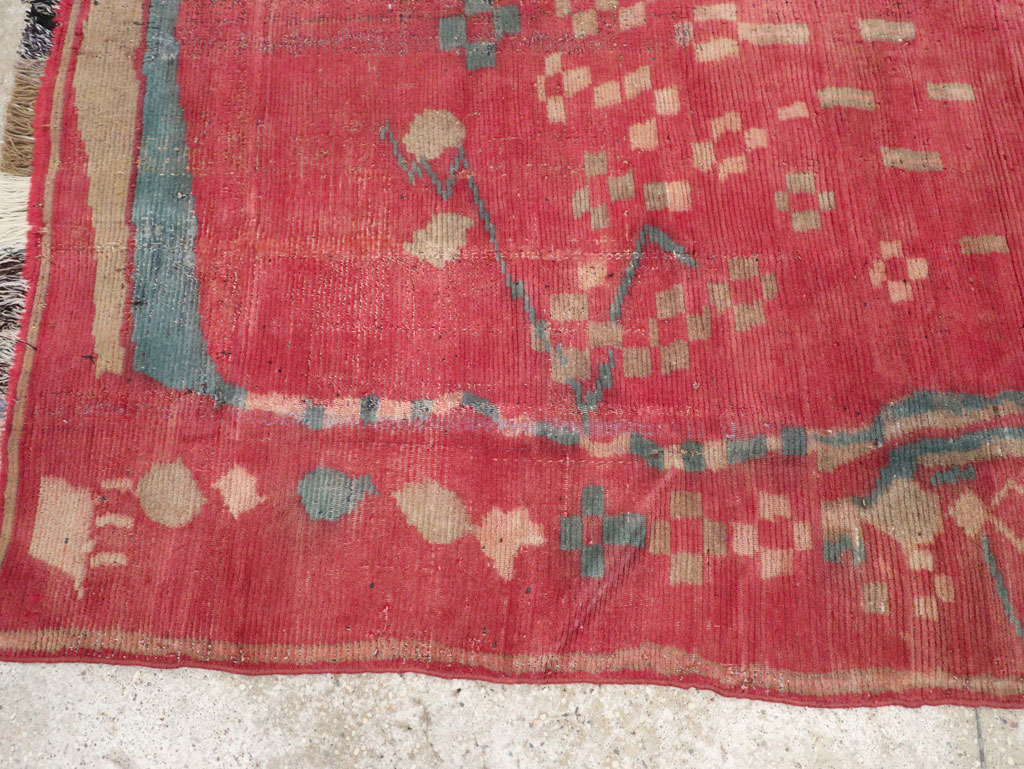 Vintage Persian Gabbeh Tribal Accent Rug, No.29359 - Staging