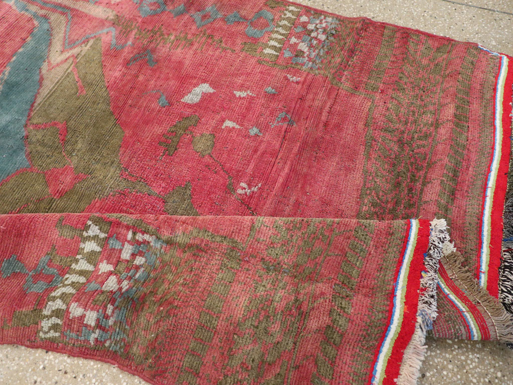 Vintage Persian Gabbeh Tribal Accent Rug, No.29359 - Staging
