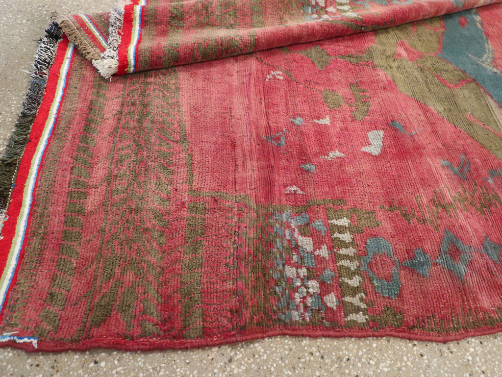 Vintage Persian Gabbeh Tribal Accent Rug, No.29359 - Staging