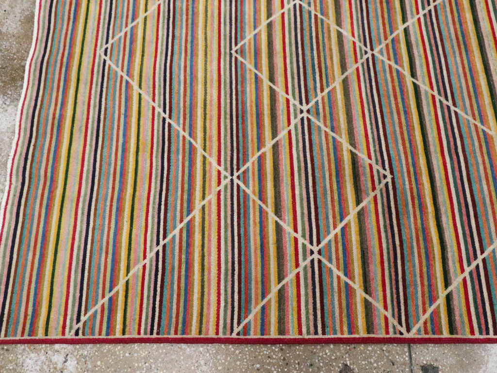 Vintage Persian Mahal Gallery Rug, No.29363 - Staging