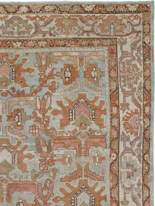 Vintage Persian Malayer Gallery Carpet, No.29370 - Staging