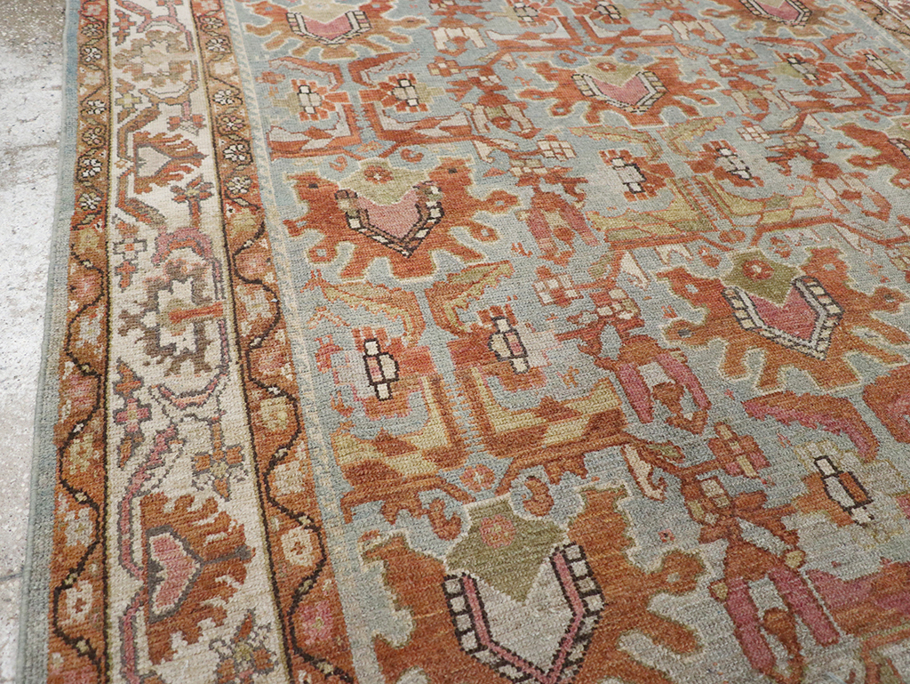 Vintage Persian Malayer Gallery Carpet, No.29370 - Staging