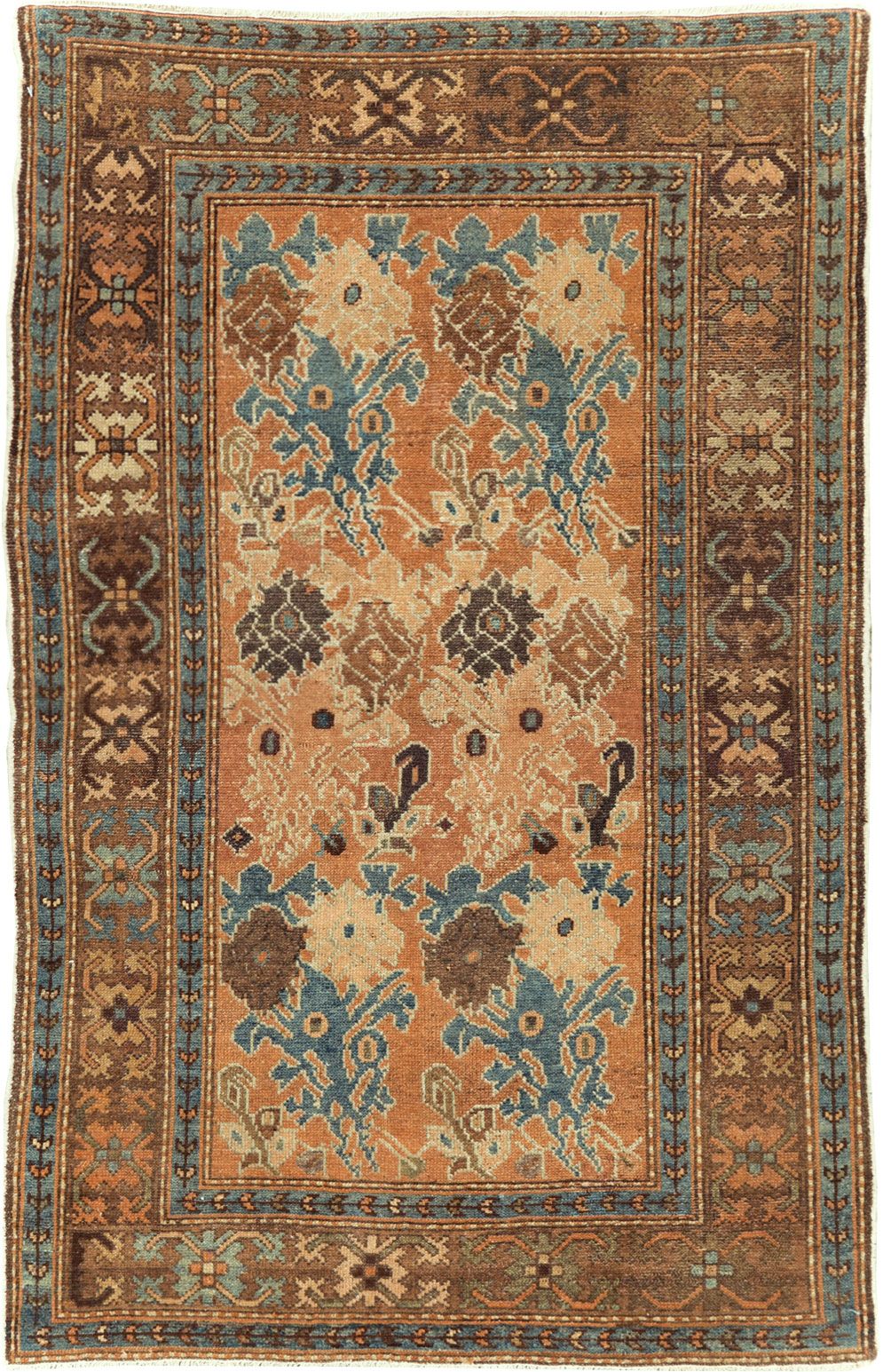 Antique Persian Malayer Throw Rug, No.29374 - Staging