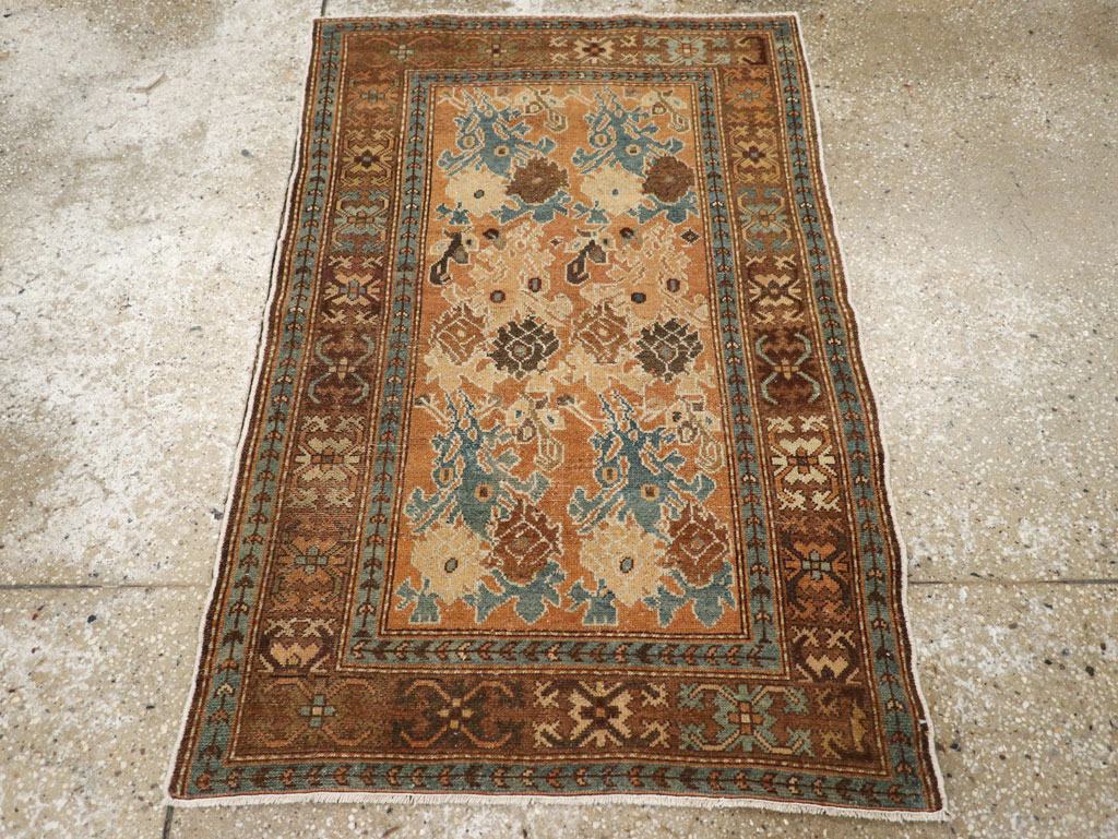Antique Persian Malayer Throw Rug, No.29374 - Staging