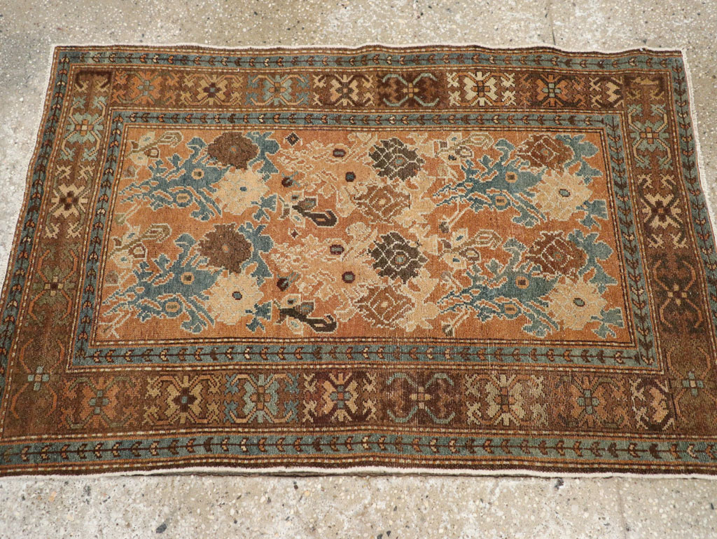 Antique Persian Malayer Throw Rug, No.29374 - Staging