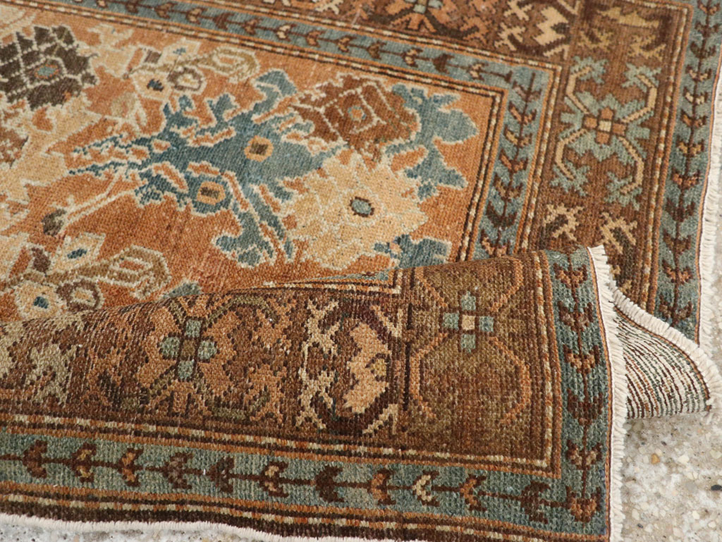 Antique Persian Malayer Throw Rug, No.29374 - Staging