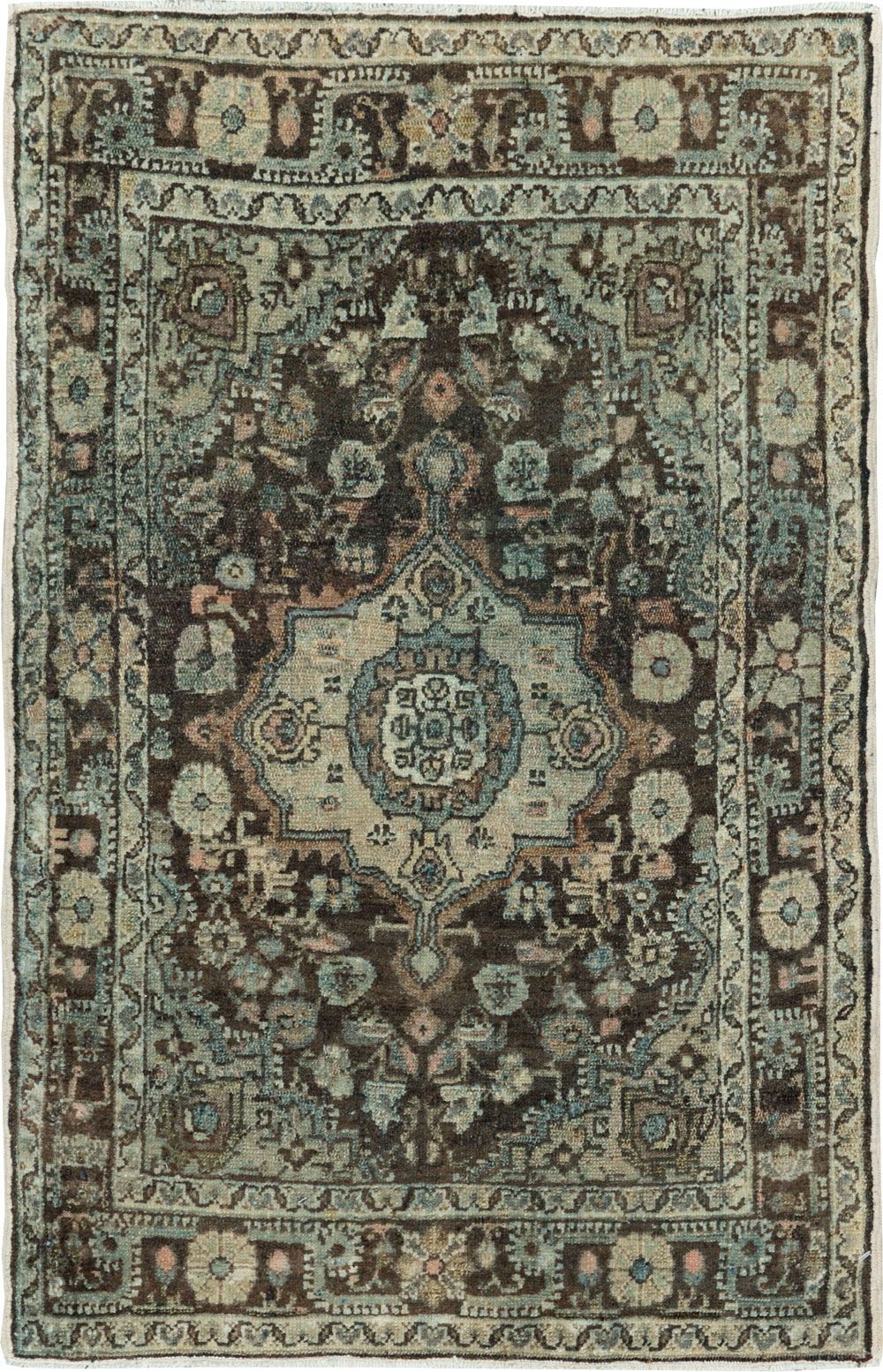 Antique Persian Malayer Throw Rug, No.29375 - Staging