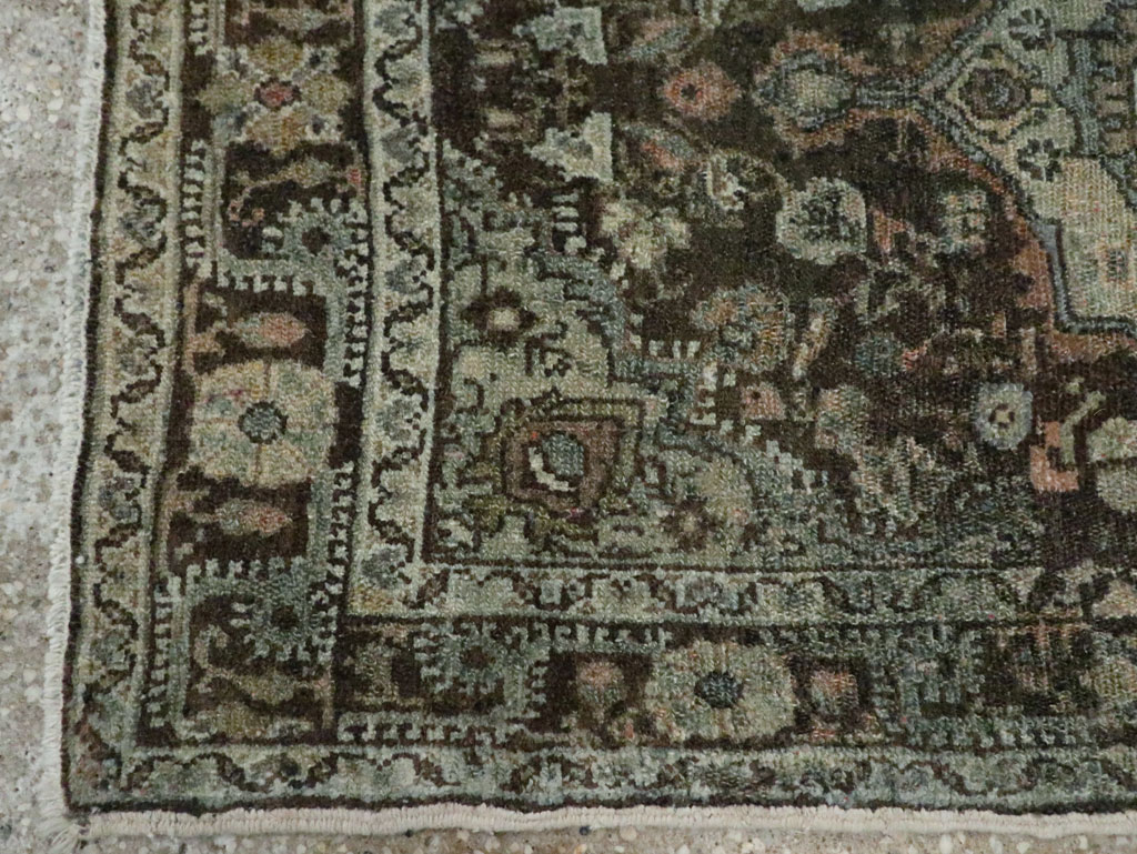Antique Persian Malayer Throw Rug, No.29375 - Staging