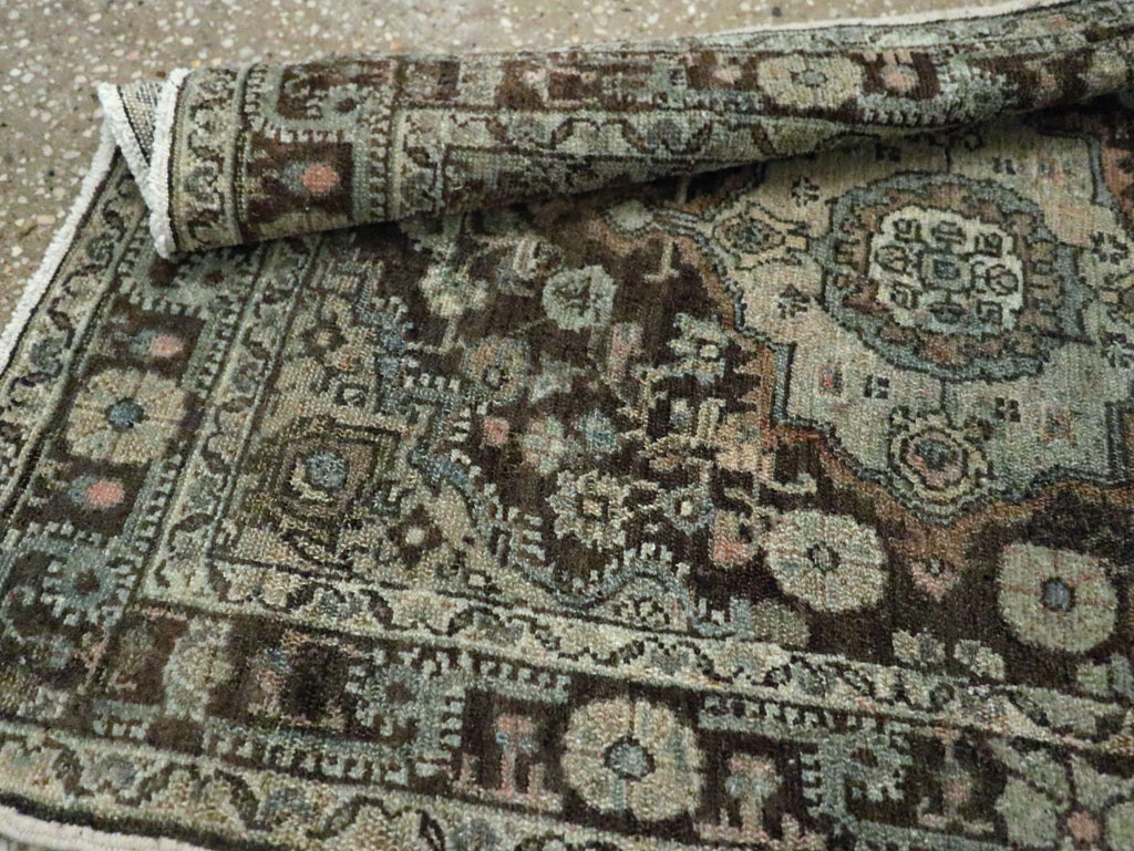 Antique Persian Malayer Throw Rug, No.29375 - Staging