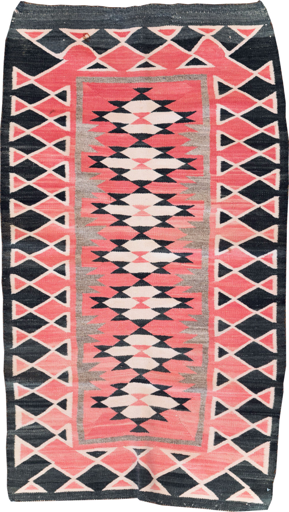 Vintage American Navajo Flatweave Rug, No.29378 - Staging