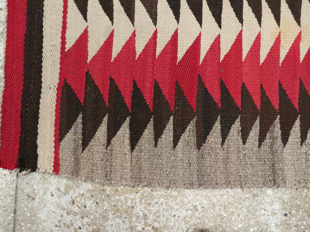 Vintage American Navajo Flatweave Rug, No.29380 - Staging