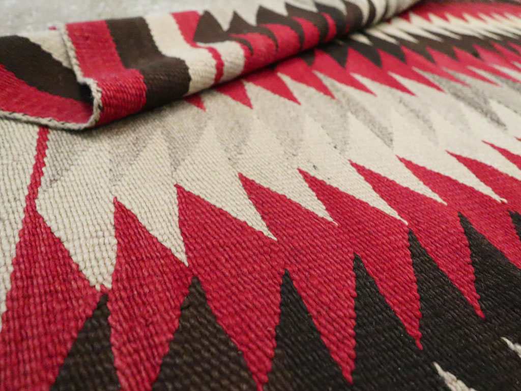 Vintage American Navajo Flatweave Rug, No.29380 - Staging
