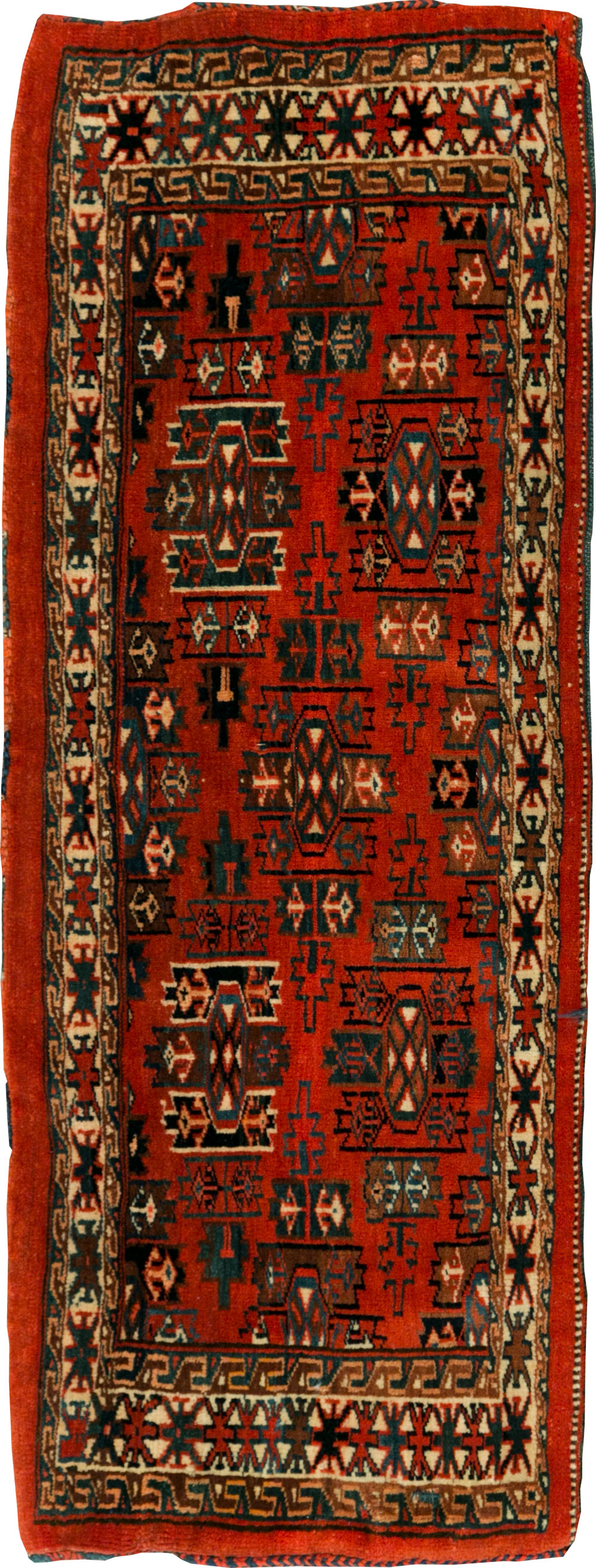 Vintage Central Asia Turkoman Bag Face, No.29382 - Staging