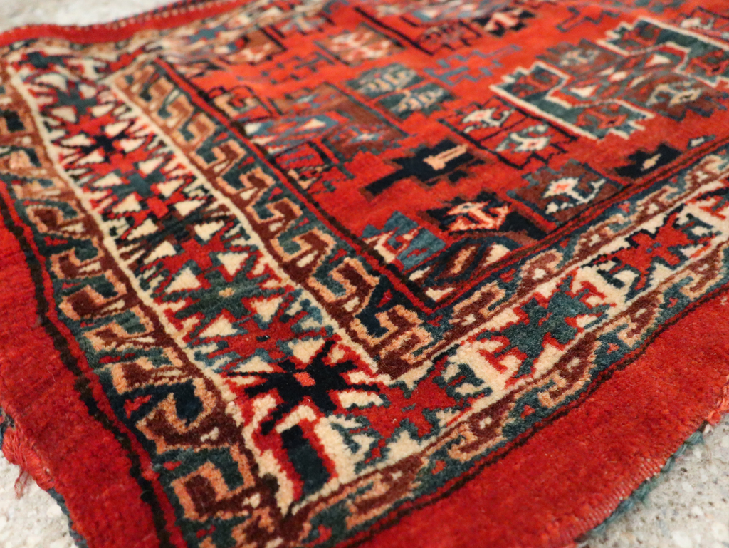 Vintage Central Asia Turkoman Bag Face, No.29382 - Staging