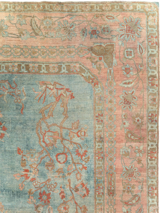Antique Persian Sarouk Room Size Carpet, No.29396 - Staging