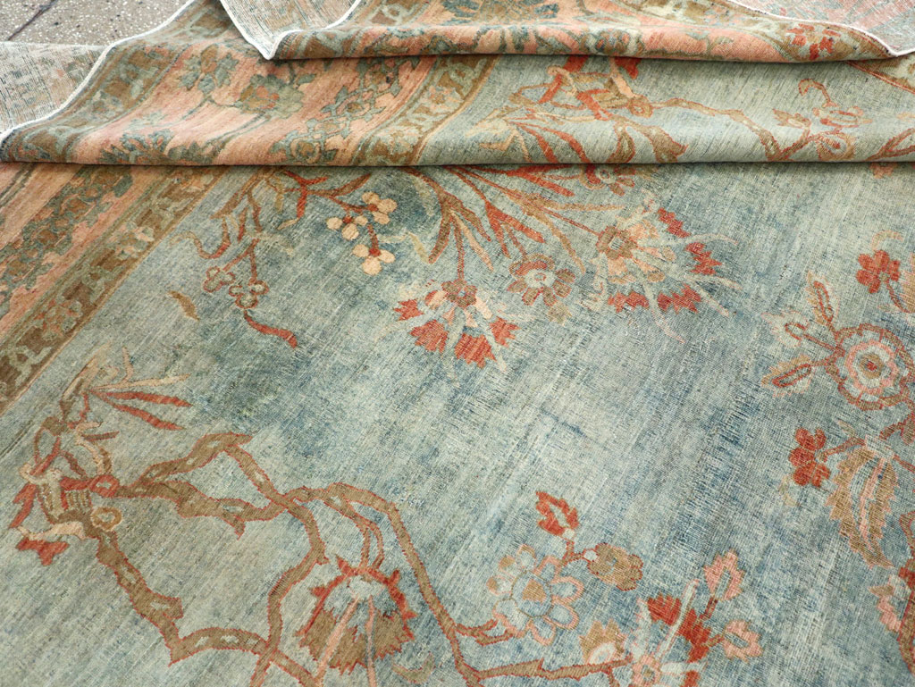 Antique Persian Sarouk Room Size Carpet, No.29396 - Staging