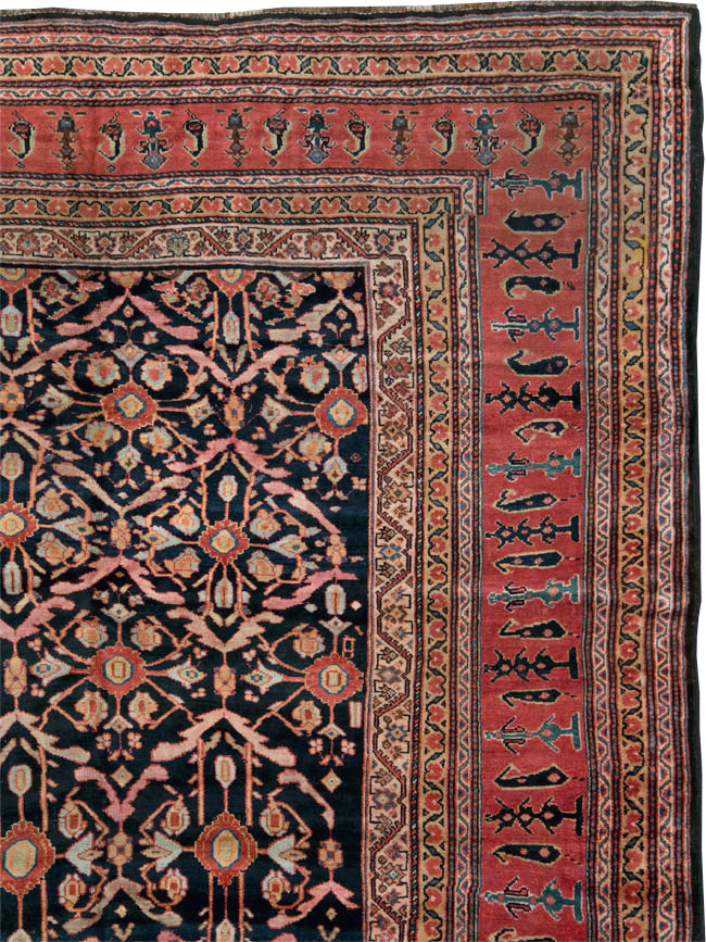 Antique Persian Bakhtiari Carpet, No.29400 - Staging