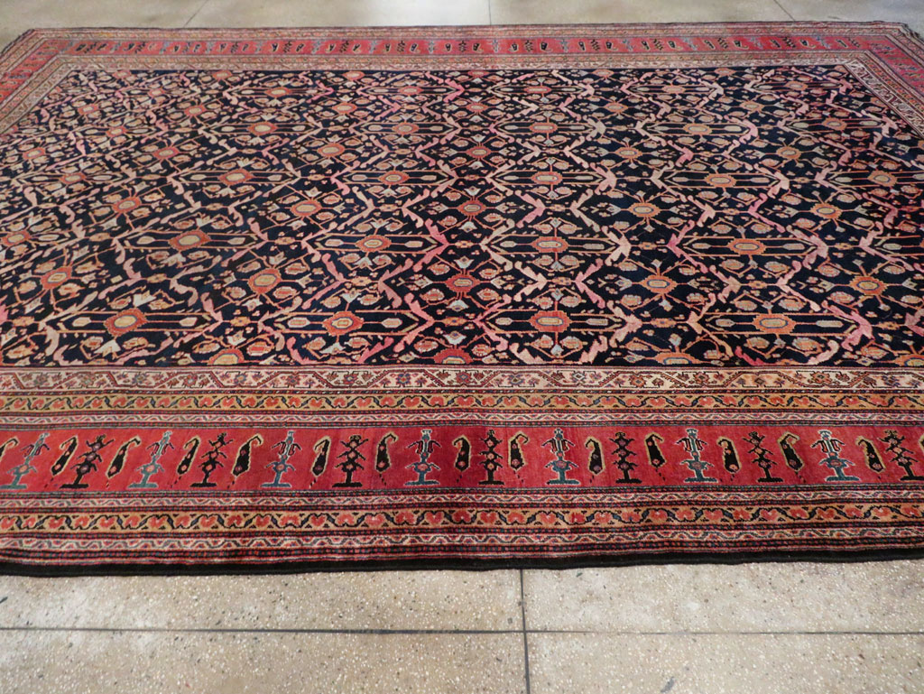 Antique Persian Bakhtiari Carpet, No.29400 - Staging