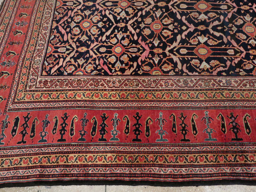 Antique Persian Bakhtiari Carpet, No.29400 - Staging