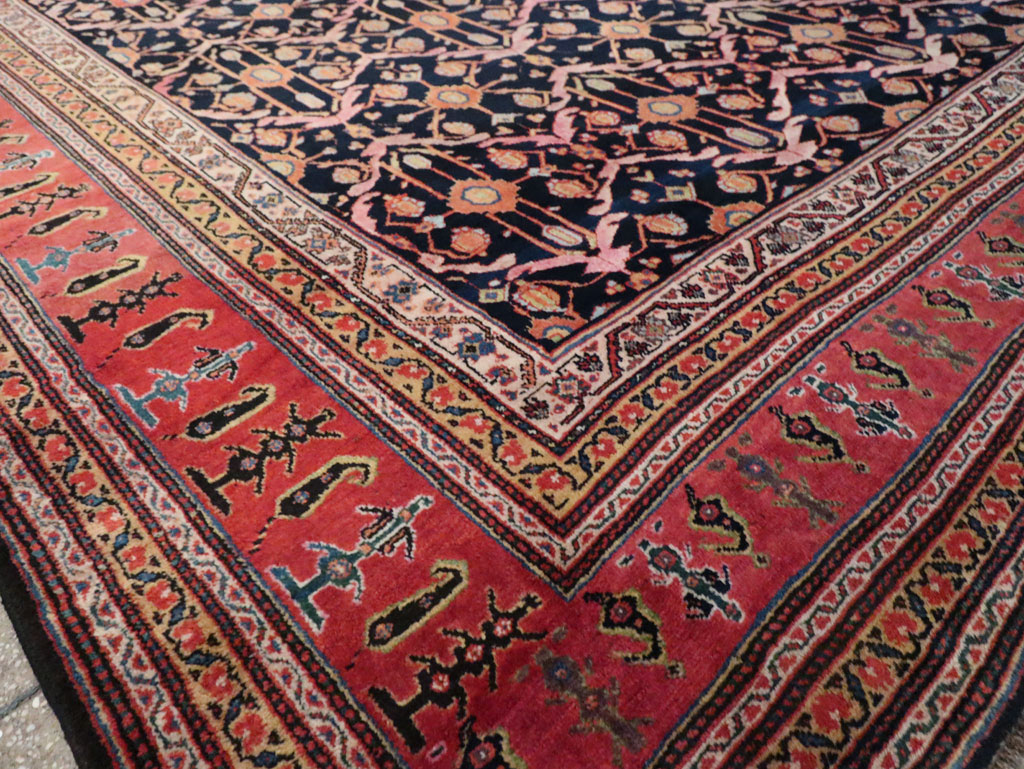 Antique Persian Bakhtiari Carpet, No.29400 - Staging