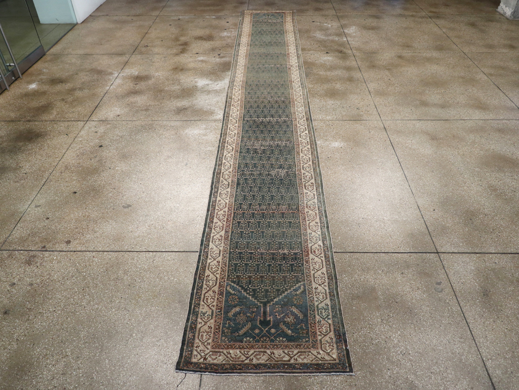 Vintage Persian Malayer Runner, No.29403 - Staging