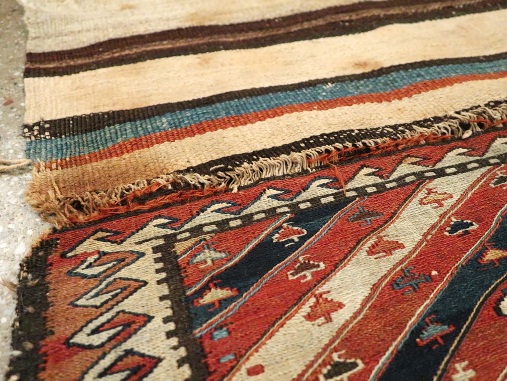 Antique Central Asian Shahsavan Soumak Bag, No.29411 - Staging