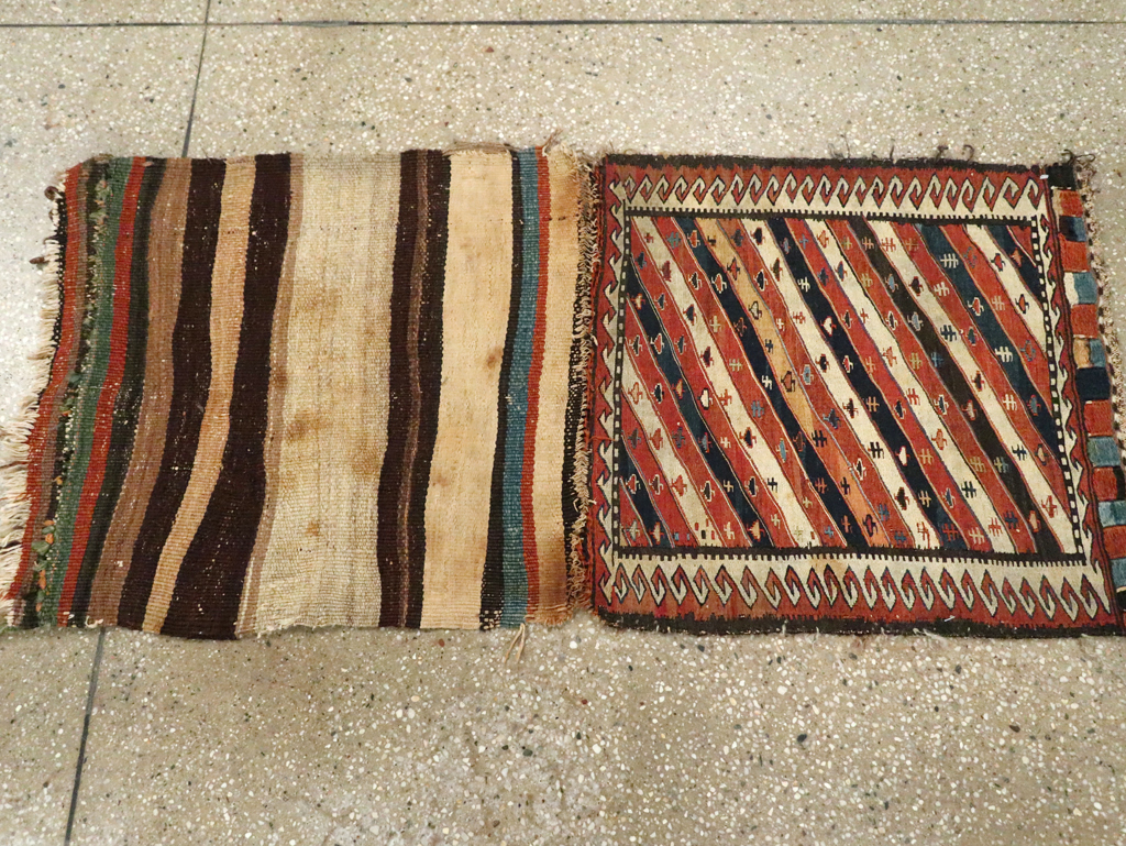 Antique Central Asian Shahsavan Soumak Bag, No.29411 - Staging