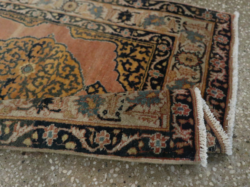 Antique Persian Tabriz Haji Jalili Throw Rug, No.29415 - Staging