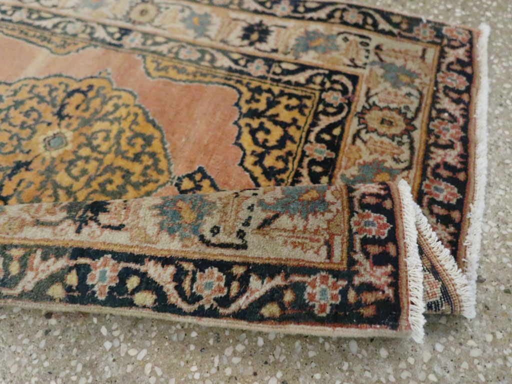 Antique Persian Tabriz Haji Jalili Throw Rug, No.29415 - Staging