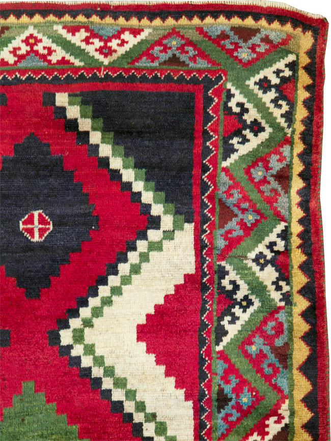 Vintage Persian Gabbeh Rug, No.29417 - Staging