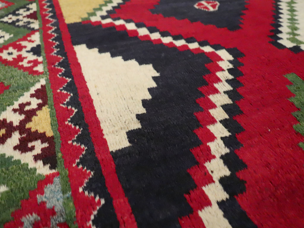 Vintage Persian Gabbeh Rug, No.29417 - Staging