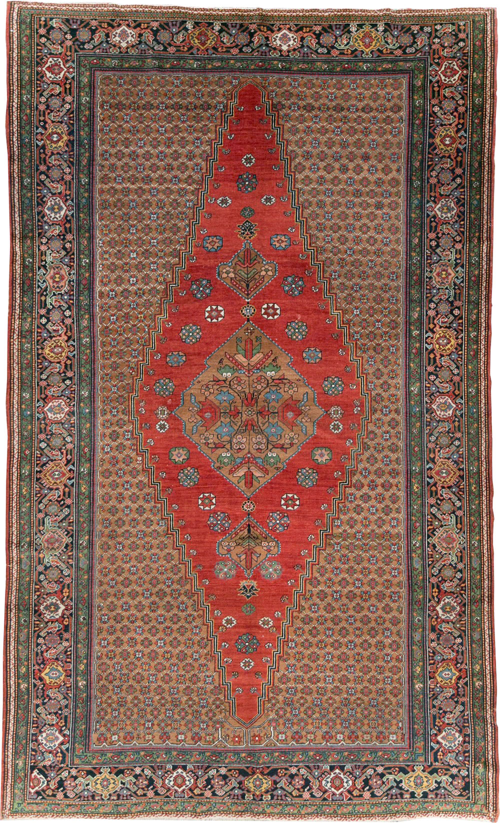 Antique Persian Fereghan Carpet, No.29420 - Staging