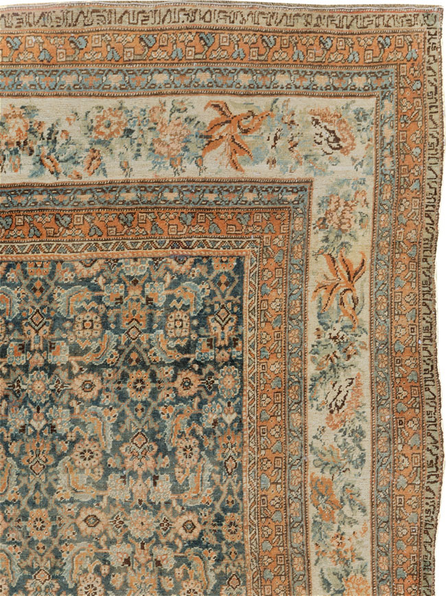 Antique Persian Bidjar Room Size Carpet, No.29427 - Staging