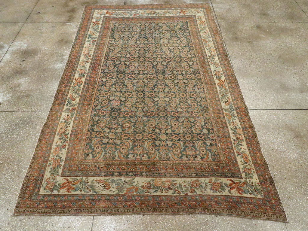 Antique Persian Bidjar Room Size Carpet, No.29427 - Staging