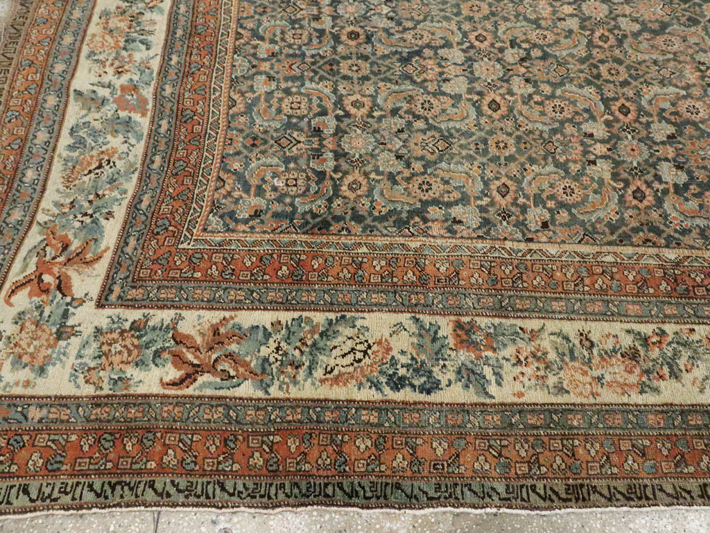 Antique Persian Bidjar Room Size Carpet, No.29427 - Staging