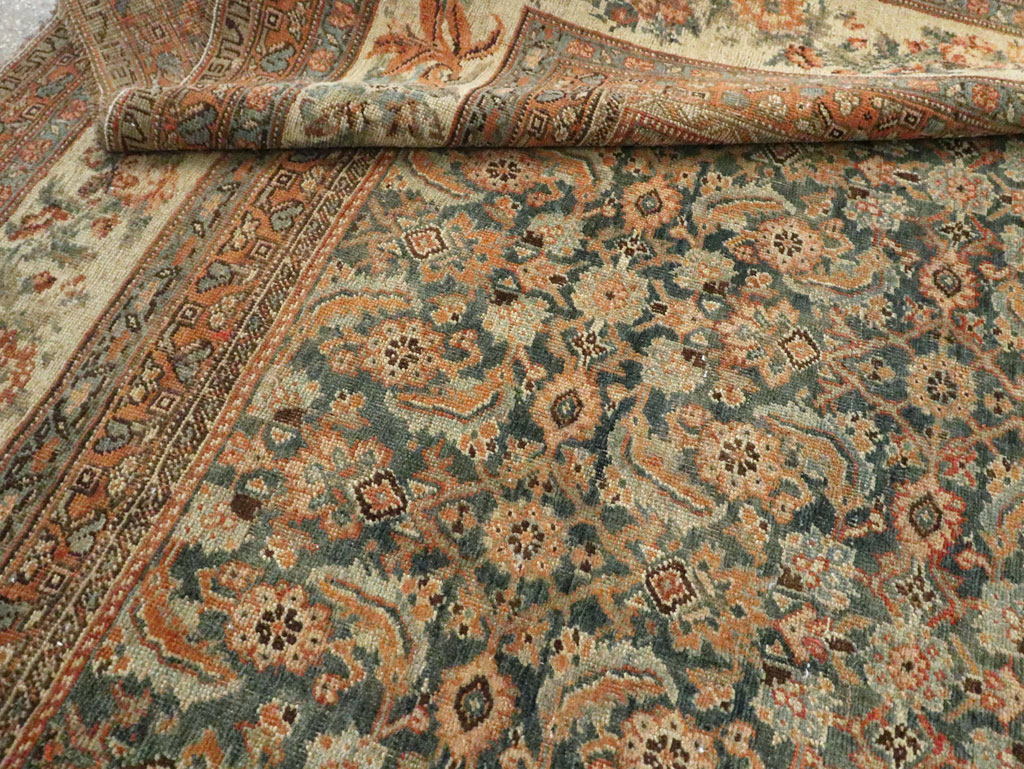 Antique Persian Bidjar Room Size Carpet, No.29427 - Staging