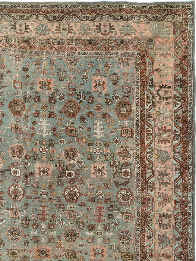 Antique Persian Bidjar Oversize Carpet, No.29430 - Staging