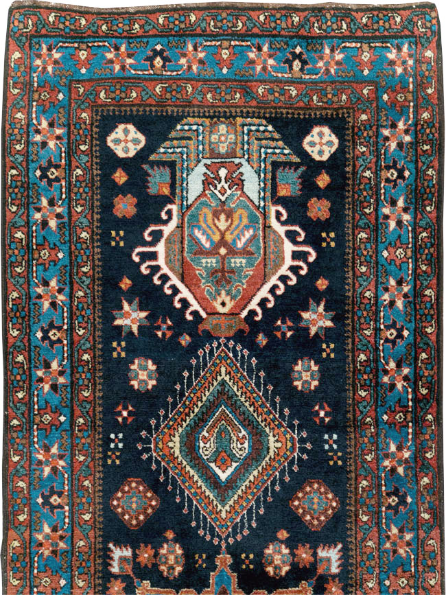 Antique Persian Heriz Runner, No.29434 - Staging