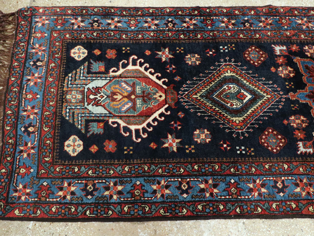 Antique Persian Heriz Runner, No.29434 - Staging