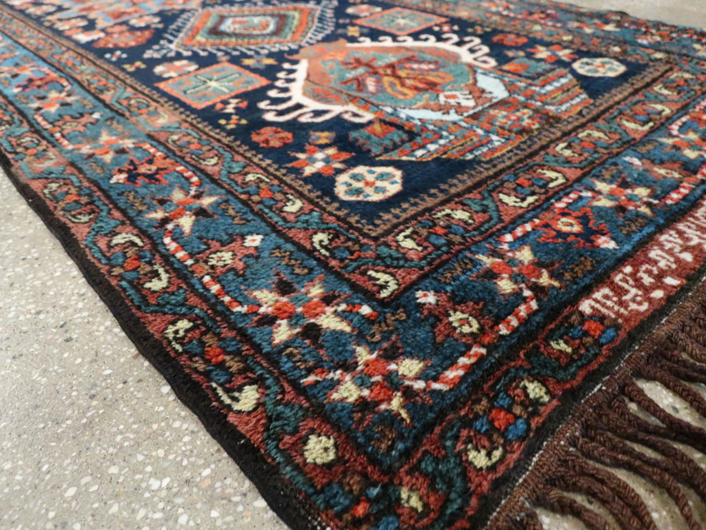 Antique Persian Heriz Runner, No.29434 - Staging