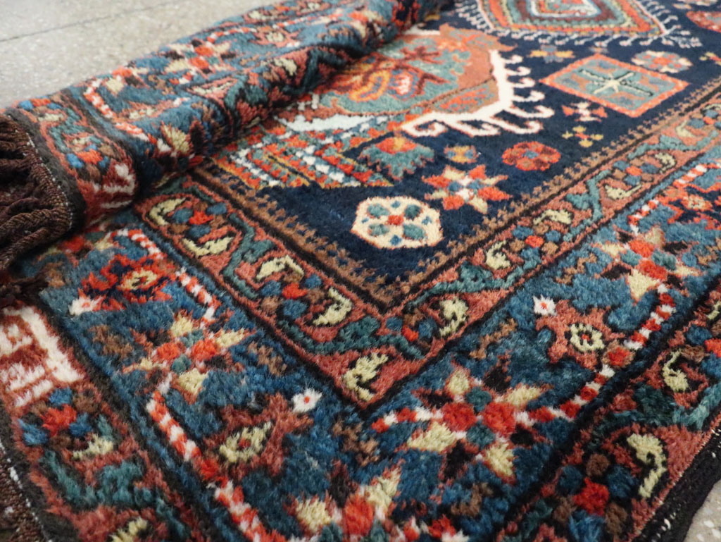 Antique Persian Heriz Runner, No.29434 - Staging