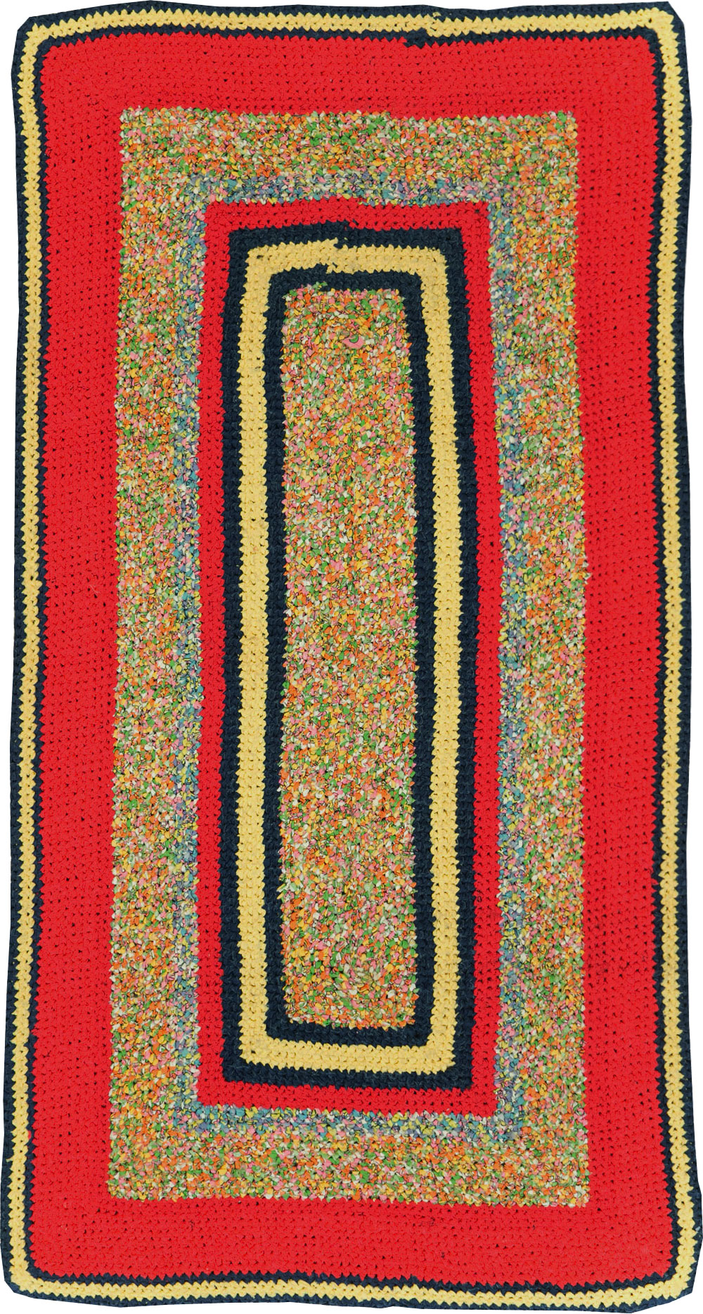 Vintage American Rag Rug, No.29435 - Staging
