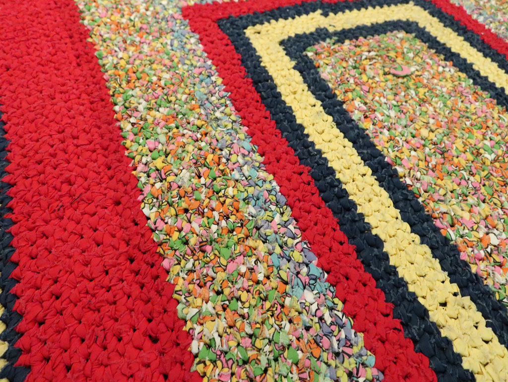 Vintage American Rag Rug, No.29435 - Staging